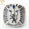 Zilveren de Douanekampioenschap Ring Personalized Name Number van de onyxsteen