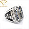 De douanesporten Team Championship Rings Silver Football verdedigt Ring With Your LOGO&amp;TEXT