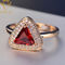 Diamond Engagement Women 18k personaliseerde Zilveren Ring