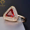Diamond Engagement Women 18k personaliseerde Zilveren Ring